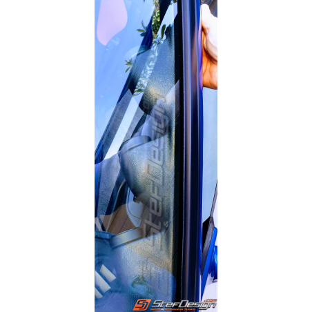 Support 3 manomètres montant de pare brise noir impreza GT