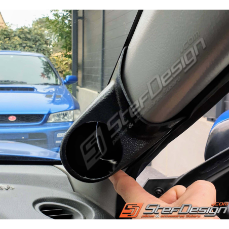 Support 2 manomètres NOIR ou GRIS SUBARU impreza RHD WRX et STI 01/07