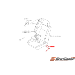 Attache ceinture de sécurité avant gauch SUBARU STI 2003-2004