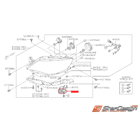 Ballast de phare avant xénon origine SUBARU WRX/STI 06-14