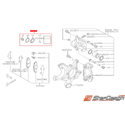 Kit réparation d'étrier arrière SUBARU BRZ 2013-2016