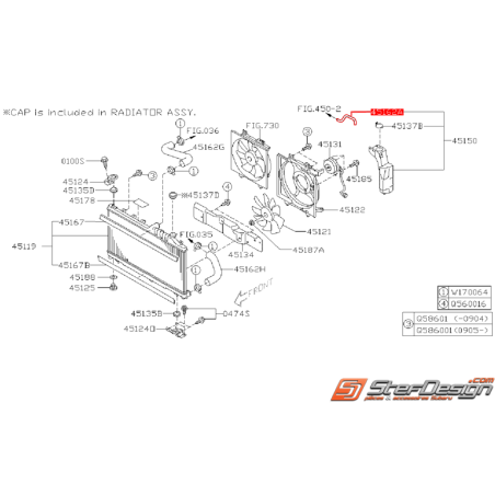 Durite du bocal de trop plein SUBARU WRX/STI 08-14