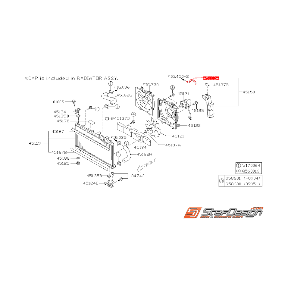 Durite du bocal de trop plein SUBARU WRX/STI 08-14 Durite du bocal de trop plein SUBARU WRX/STI 08-14