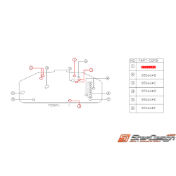 Ampoule de compteur (Repere 1) SUBARU WRX/STI 2001-2005
