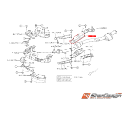 Tôle pare-chaleur supérieur d'échappement SUBARU 2.0R 2006