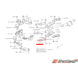 Tôle de protection inférieur d'échappement SUBARU 2.0R 2006