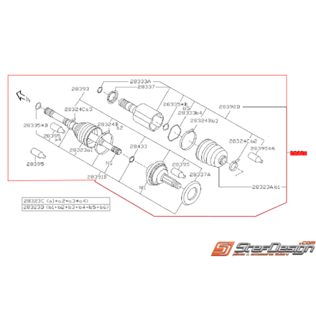 Cardant avant origine pour SUBARU 2.0R 2006