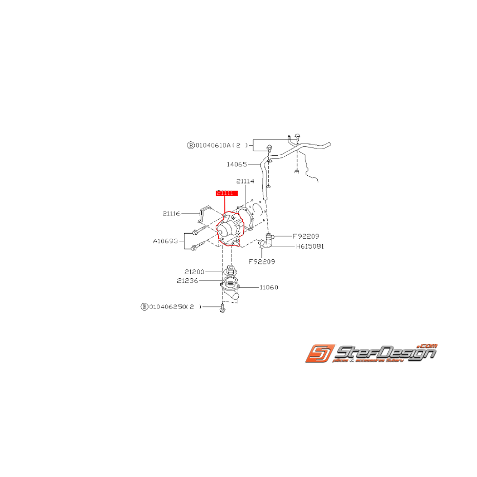 Pompe a eau origine SUBARU FORESTER 2002 Atmo