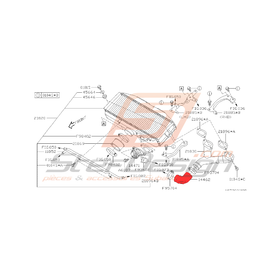 Coude d'échangeur STI 2015 Coude d'échangeur STI 2015