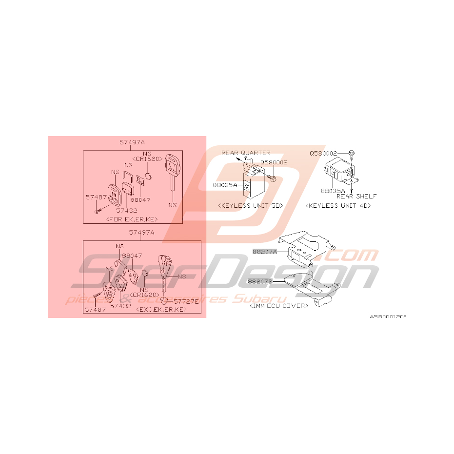 Clé de démarrage non tailler STI 2011-2014