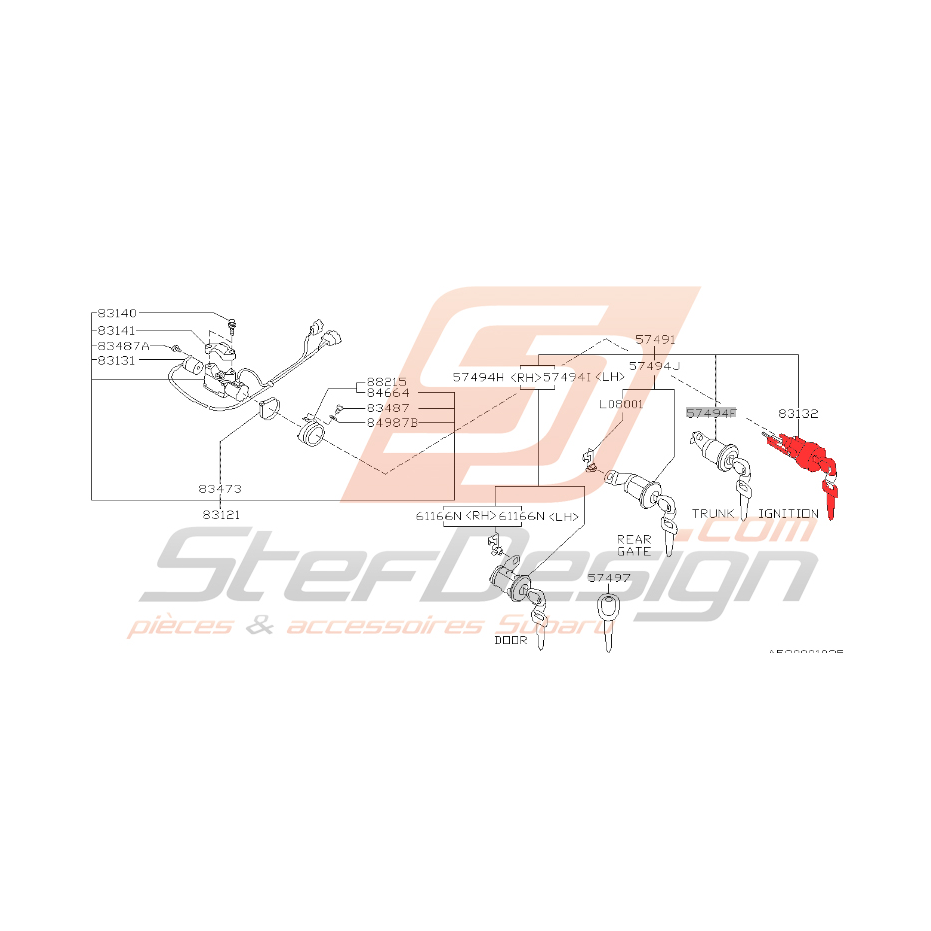 Verrou antivol de direction (pour modèle sans mobilisateur)