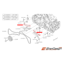 Guide supérieur de chaîne de distribution SUBARU FORESTER 2009 DIESEL
