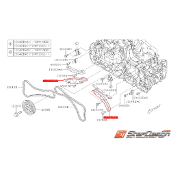 Guide inférieur de chaîne de distribution SUBARU FORESTER 2009 DIESEL