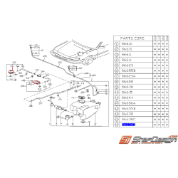 Gicleur lave-phare origine SUBARU Legacy 1992