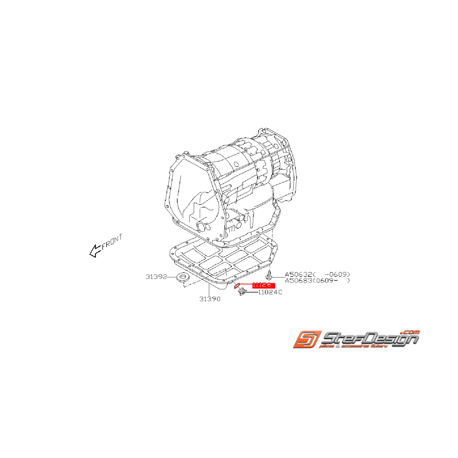 Joint de bouchon de vidange origine SUBARU LEGACY 2004 et TRIBECA 2006 Joint de bouchon de vidange origine SUBARU LEGACY 2004 et TRIBECA 2006