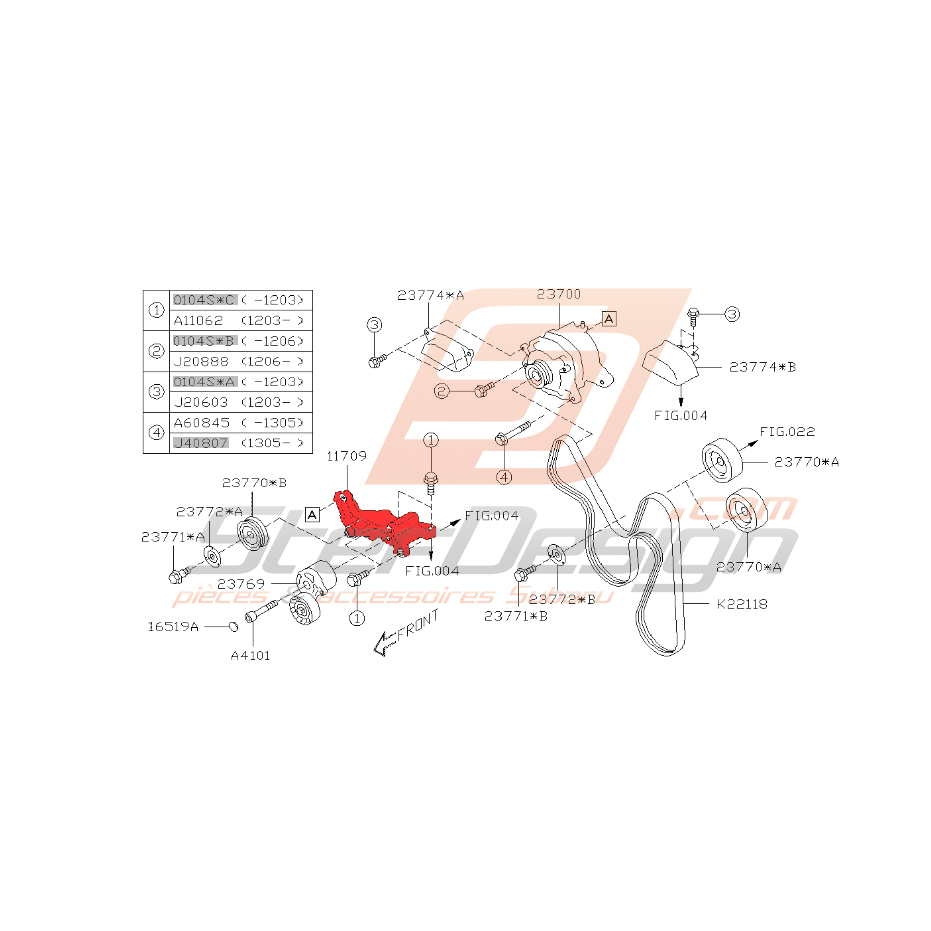 Support alternateur BRZ/GT86
