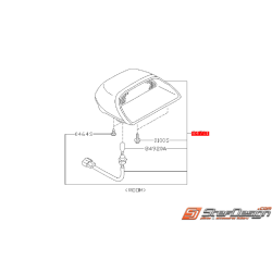 Troisième feu stop noir origine SUBARU STI 11-14