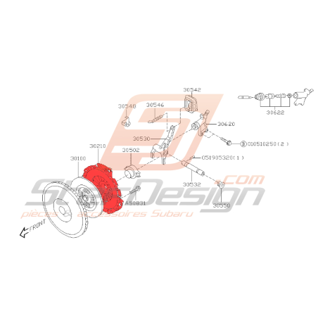 Mécanisme d’embrayage Subaru Forester 2003