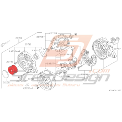 Poulie d'alternateur subaru XV 2012