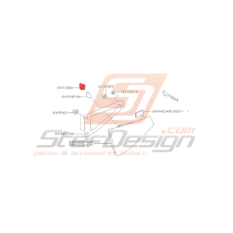 Porte ampoule de feu arrière WRX/STI 2008-2014