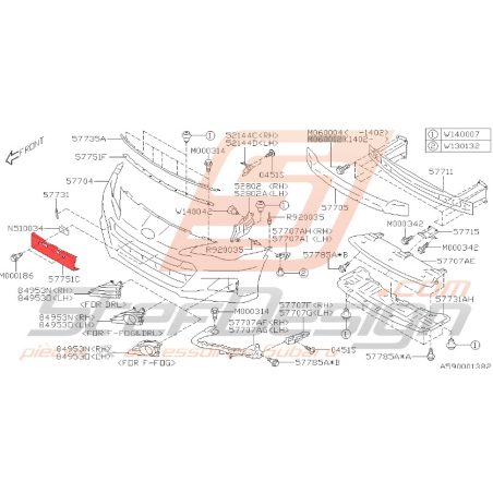 Support de plaque d'immatriculation pour subaru BRZ 