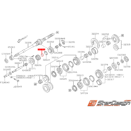 Bague MAR SUBARU Forester Diesel 2009