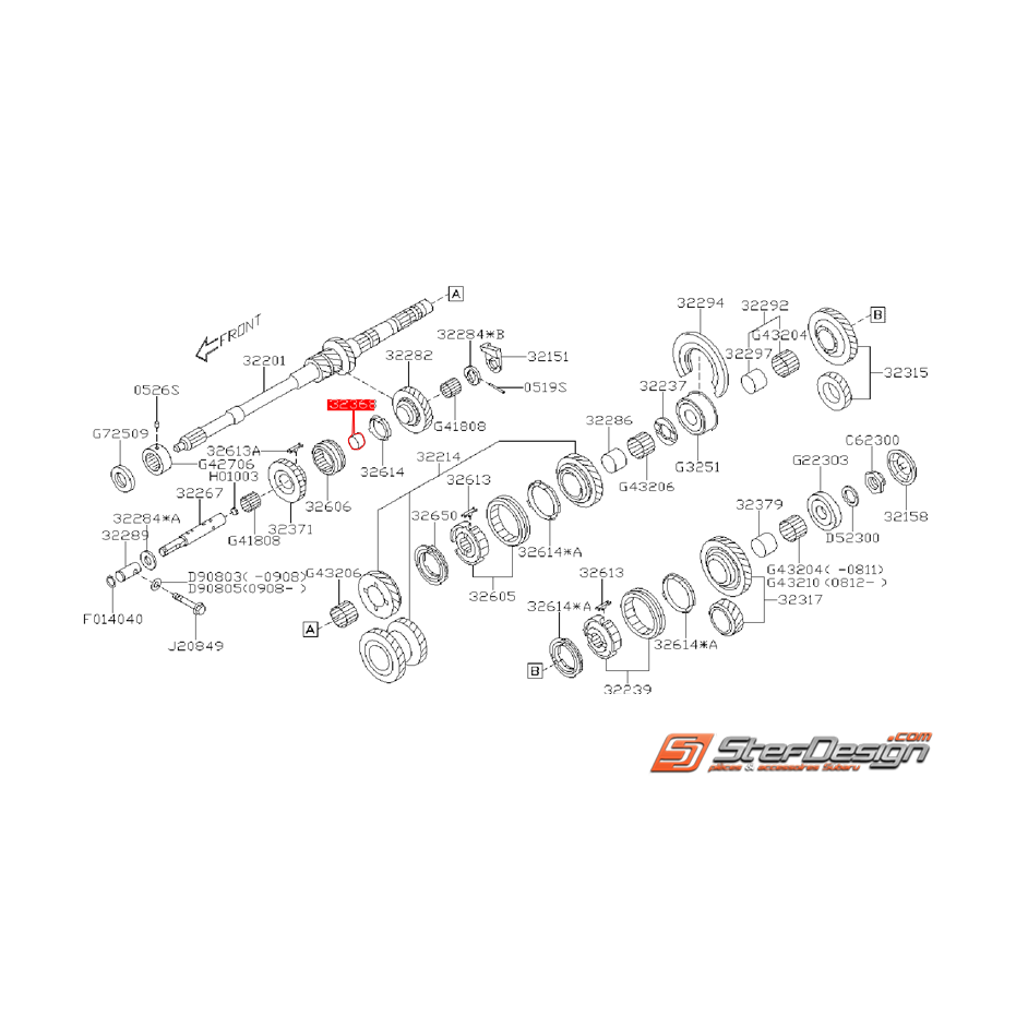 Bague MAR SUBARU Forester Diesel 2009