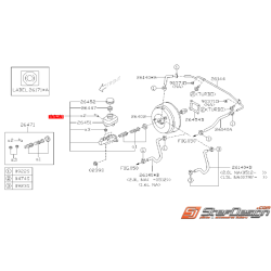 Maître cylindre avec ABS  RHD origine subaru WRX/STI 01-07 GT P1