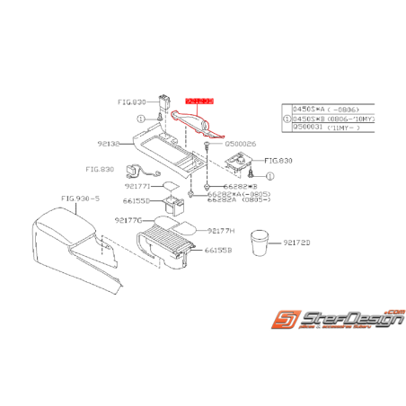 Soufflet de frein a main origine SUBARU WRX/STI 08-14
