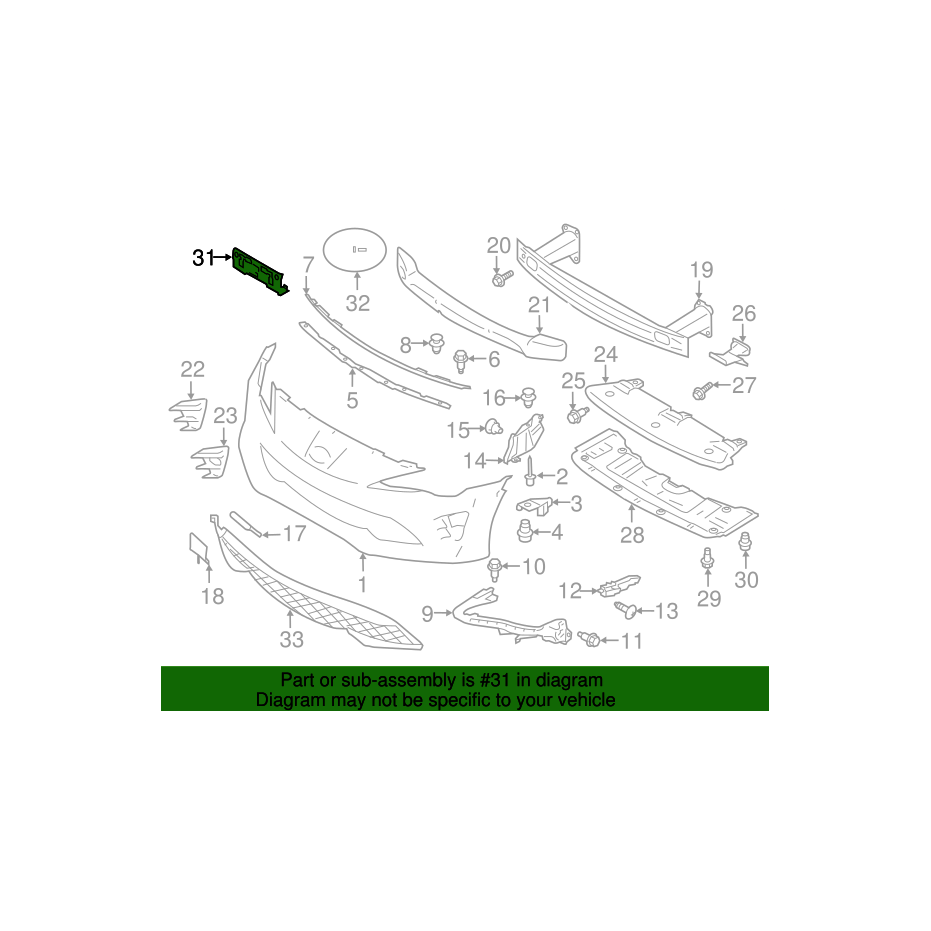 Support plaque  avant toyota GT86 phase 2