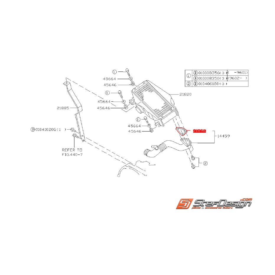Joint sous échangeur origine SUBARU GT 94-96