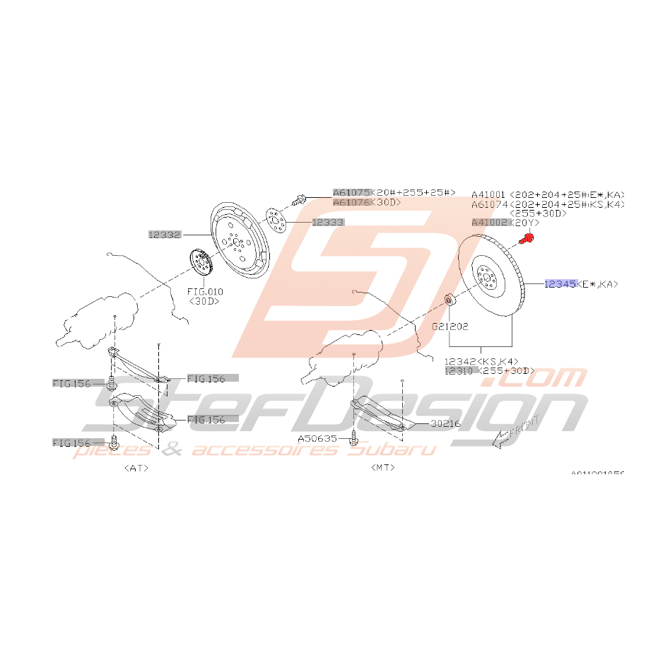 Vis de volant moteur pour Legacy 2005