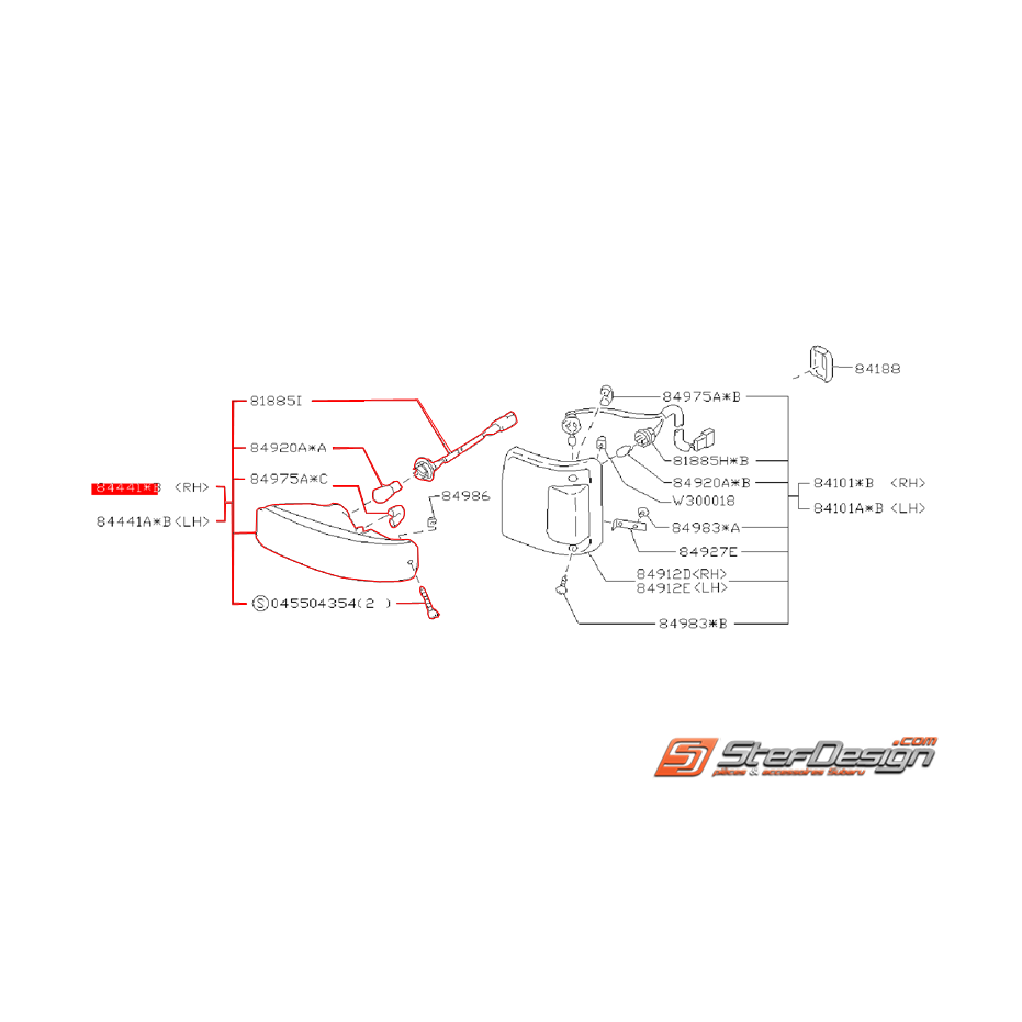Clignotant SUBARU VANILLE 1997 (E12)