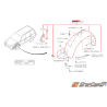 Pare boue origine SUBARU FORESTER 2005
