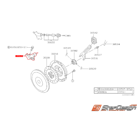 Récepteur d'embrayage origine SUBARU FORESTER 2001 Atmo