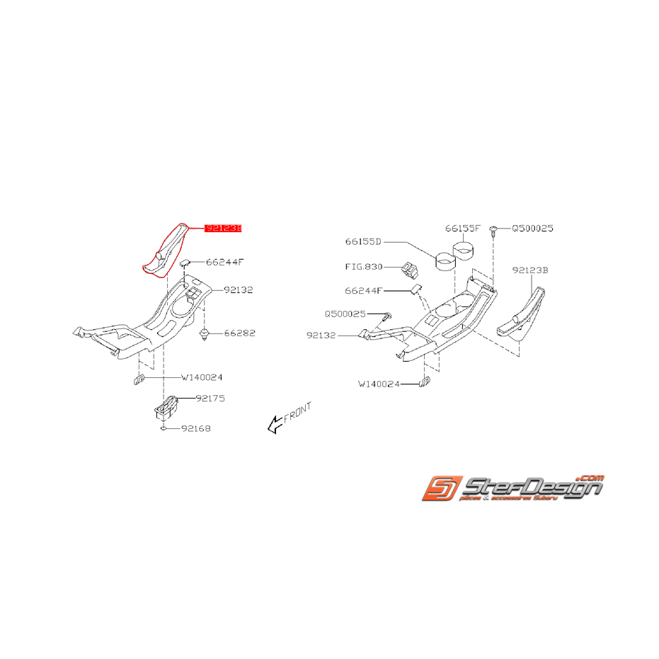 Soufflet de levier de frein a main SUBARFU WRX/STI 05-07