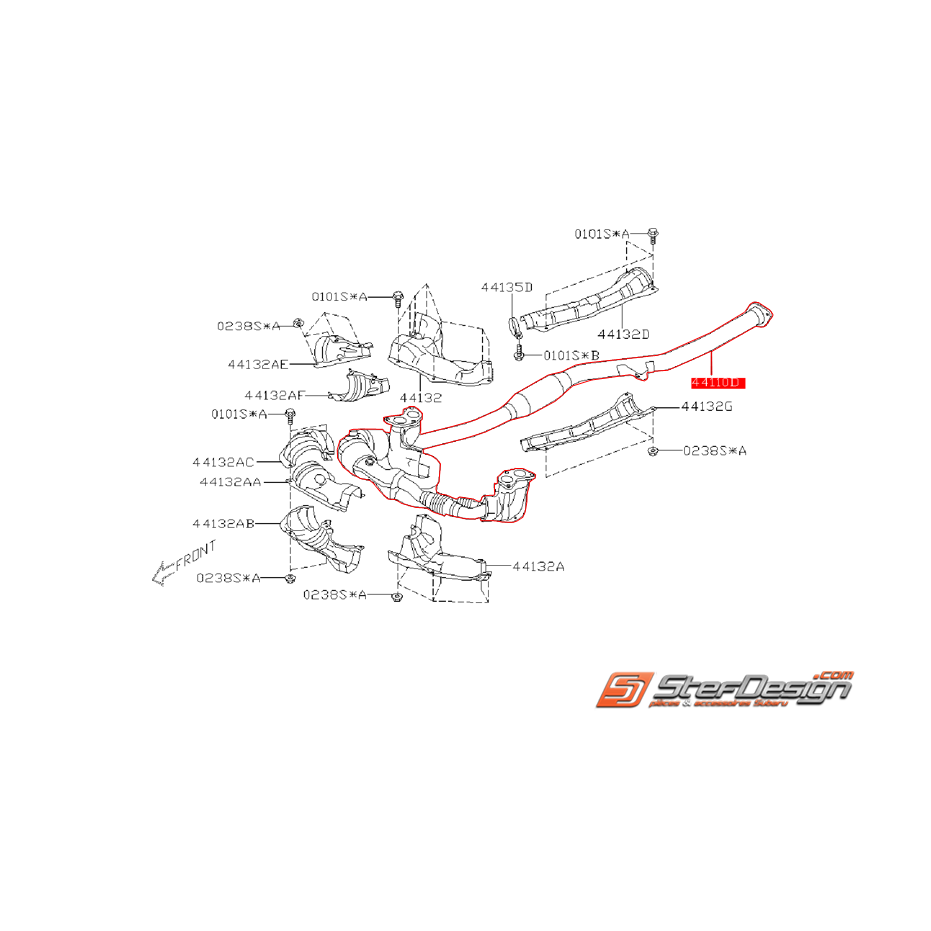 Catalyseur + Collecteur origine SUBARU FORESTER 2008 Atmo