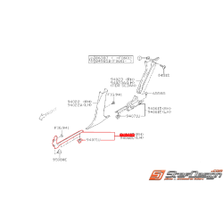 Seuil de porte avant SUBARU WRX/STI 01-07