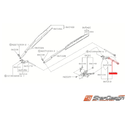 Tige d'essuie côté gauche conducteur (RHD) pour conduite a droite SUBARU GT 98-00