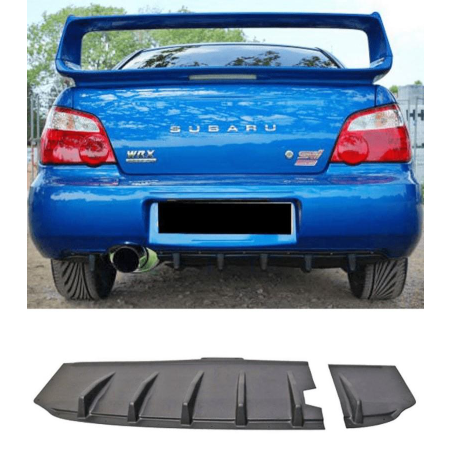 Diffuseur arrière noir pour wrx/sti 2003 à 2007