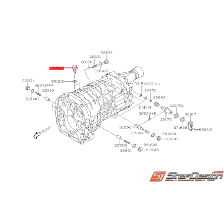 Vis de carter de boite 6 vitesse SUBARU STI 01-19