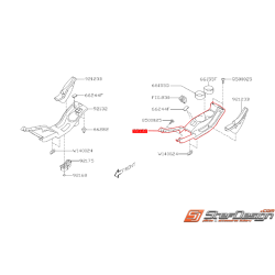 Console centrale arrière SUBARU WRX/STI 05-07