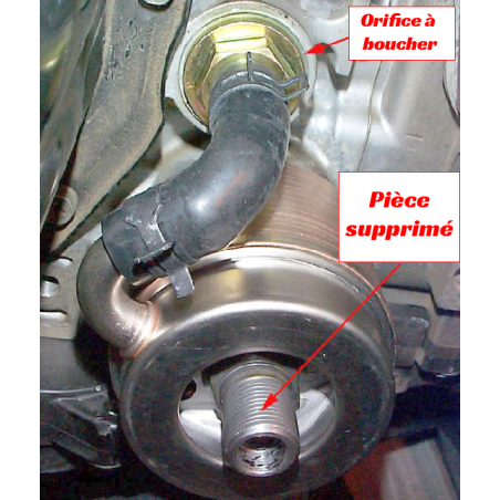 Kit pompe a eau suppression modine d'huile 