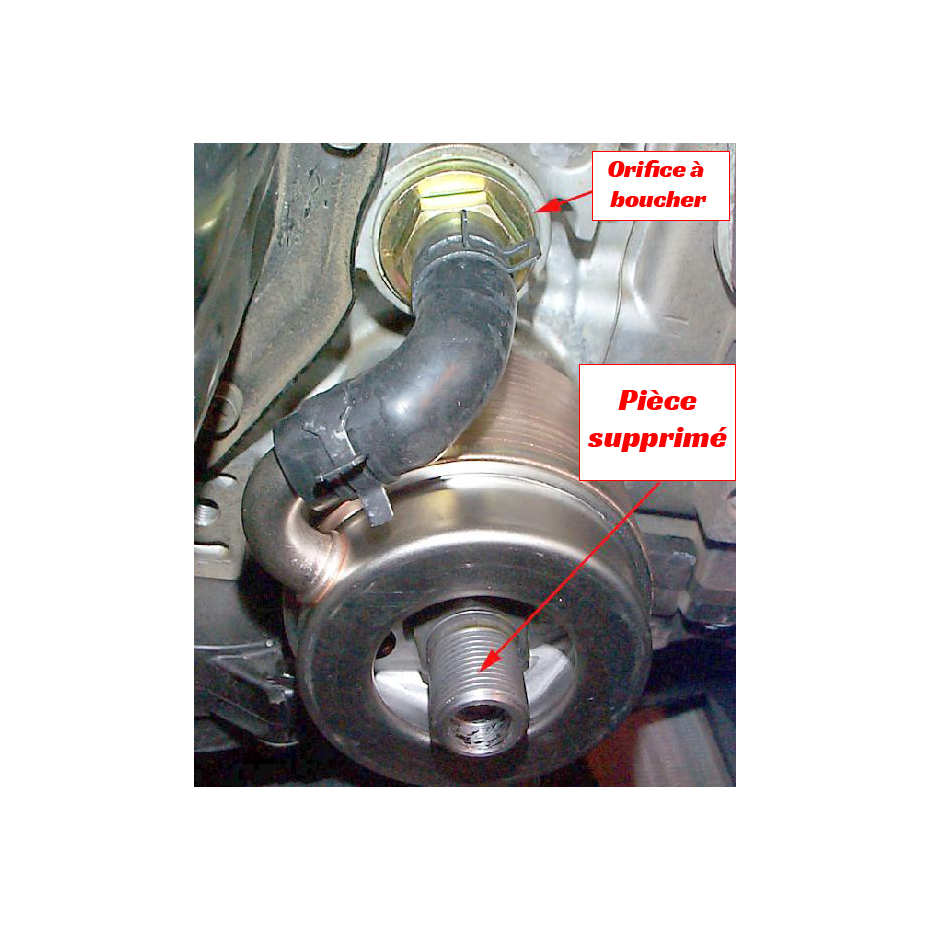 Kit pompe a eau suppression modine d'huile 