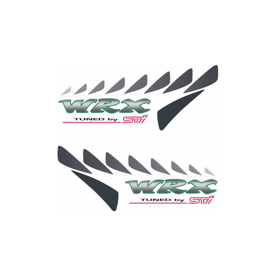 Autocollants d'ailes arrières subaru sti type r  Autocollants d'ailes arrières subaru sti type r