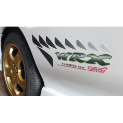 Autocollants d'ailes arrières subaru sti type r 