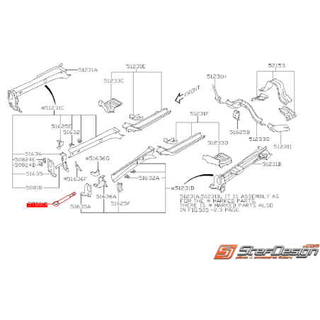 Crochet de remorquage origine SUBARU WRX/STI 08-14