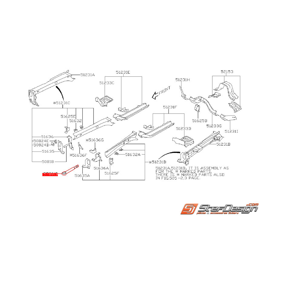 Crochet de remorquage origine SUBARU WRX/STI 08-14