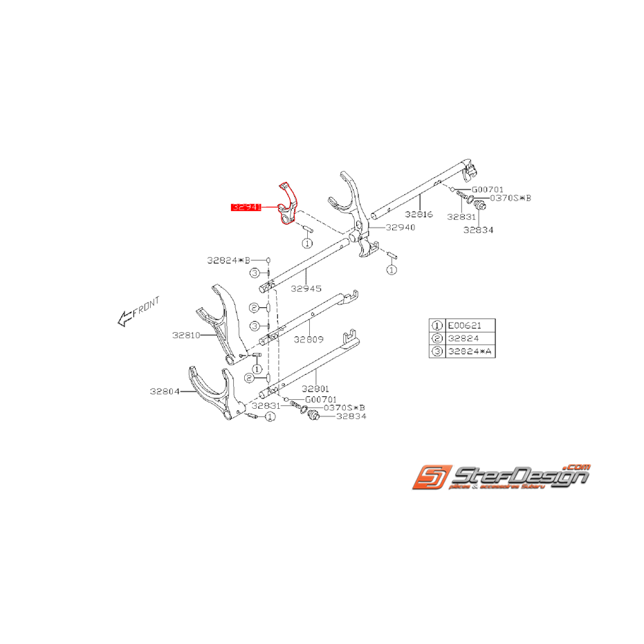 Fourchette MAR L : 3.71 SUBARU IMPREZA DIESEL 2009