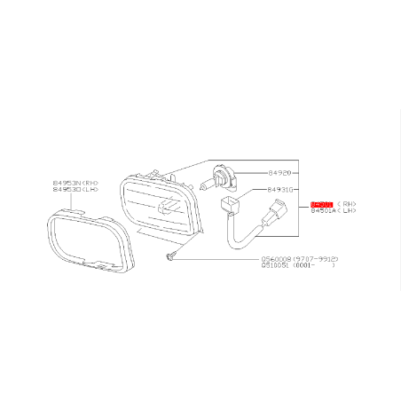 Antibrouillard avant SUBARU FORESTER 2002 Atmo